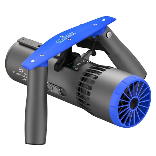 BuddyRC Edge K5 Underwater Scooter for Adults with Action Camera Mount,3-Speed Control Sea Scooter Dual Motors Water Scooter 50M Waterproof for Pool Scuba Diving Snorkeling Sea Adventures(Blue) by Buddy RC - Used condition - US$549.71