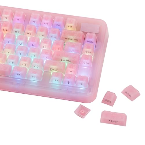 EPOMAKER Frost Jelly �L�[�L���b�v�Z�b�g126�L�[ �b���J�[�{���t�@�C�o�[���L�[�L���b�v Cherry�v���t�@�C�� ABS+PC�� MX�X�^�C���Ή� 61/68/84/87/98/100/104/108 �p��z�񃁃J�j�J���Q�[�~���O�L�[