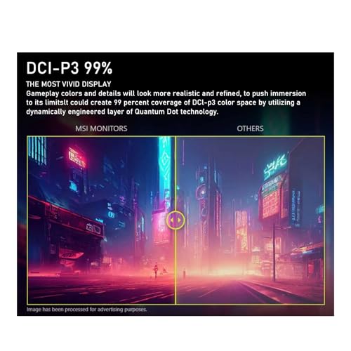 Image of msi 27 inch MAG QD-OLED Gaming Monitor | 2K QHD 240Hz, 0.03ms | True Black HDR 400, 99% DCI-P3 | AMD FreeSync Premium Pro | USB-C, 2xHDMI 2.1, DP 1.4a | OLED Care 2.0 | Tilt and Height Adjustable