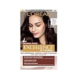 L'Oréal Paris Excellence Universal Nudes Hair Colour, Ammonia-Free, Micro-Keratine, Triple Care, 100% Grey Coverage, Radiance Boosting, 3U Universal Dark Brown