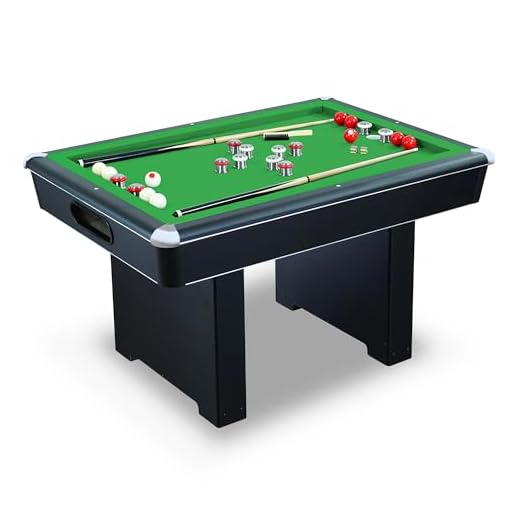 Hathaway Renegade 54-in Slate Bumper Pool Table for Family Game Rooms with Green Felt, 48-in Cues, Balls, Brush and Chalk