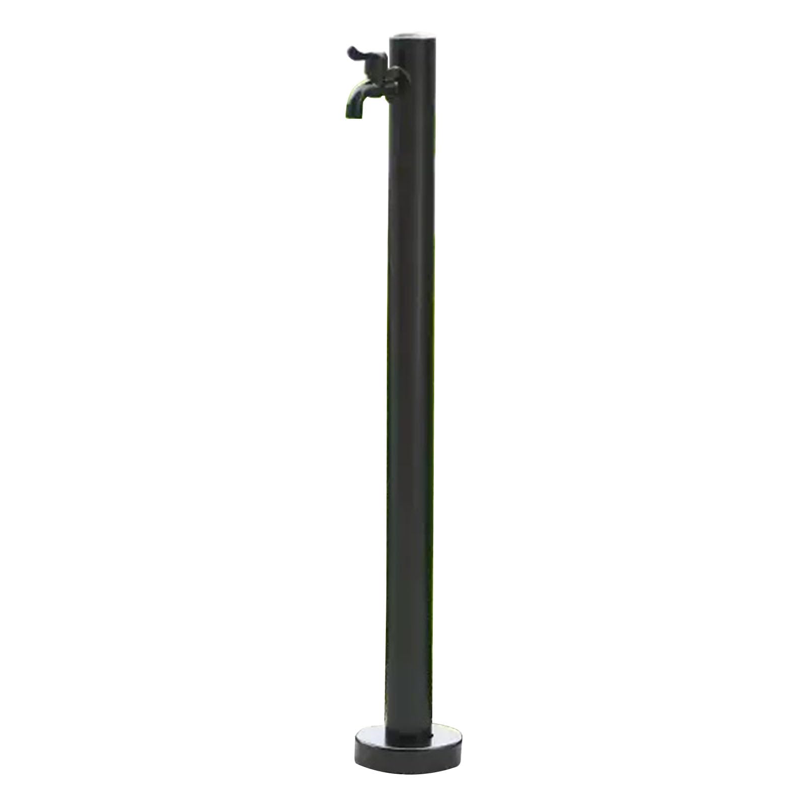304 Stainless Steel Standing Water Tap, Cylindrical Vertical Water Column with Faucet, Freestanding Outdoor Hydration Source for Irrigation(95cm)
