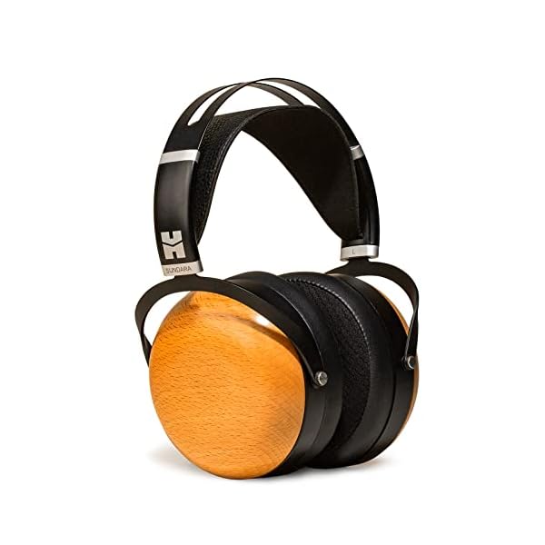 HIFIMAN SUNDARA Closed-Back Over-Ear Planar Magnetic Wired Hi-Fi Headphones with Stealth Magnet Design, Detachable Cable, Wood Ear Cups for Home, Studio, Recording