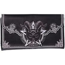 Nemesis Now Pawzuph Gothic Cat Purse, Embossed Baphomet Design, Occult-Themed Wallet, Ideal Gift for Feline Enthusiasts, 18.5cm