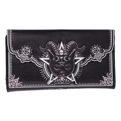 Nemesis Now Pawzuph Unisex Cartera Negro-Blanco Poliuretano | Ya disponible en tu tienda friki favorita! En mundofriki.es!