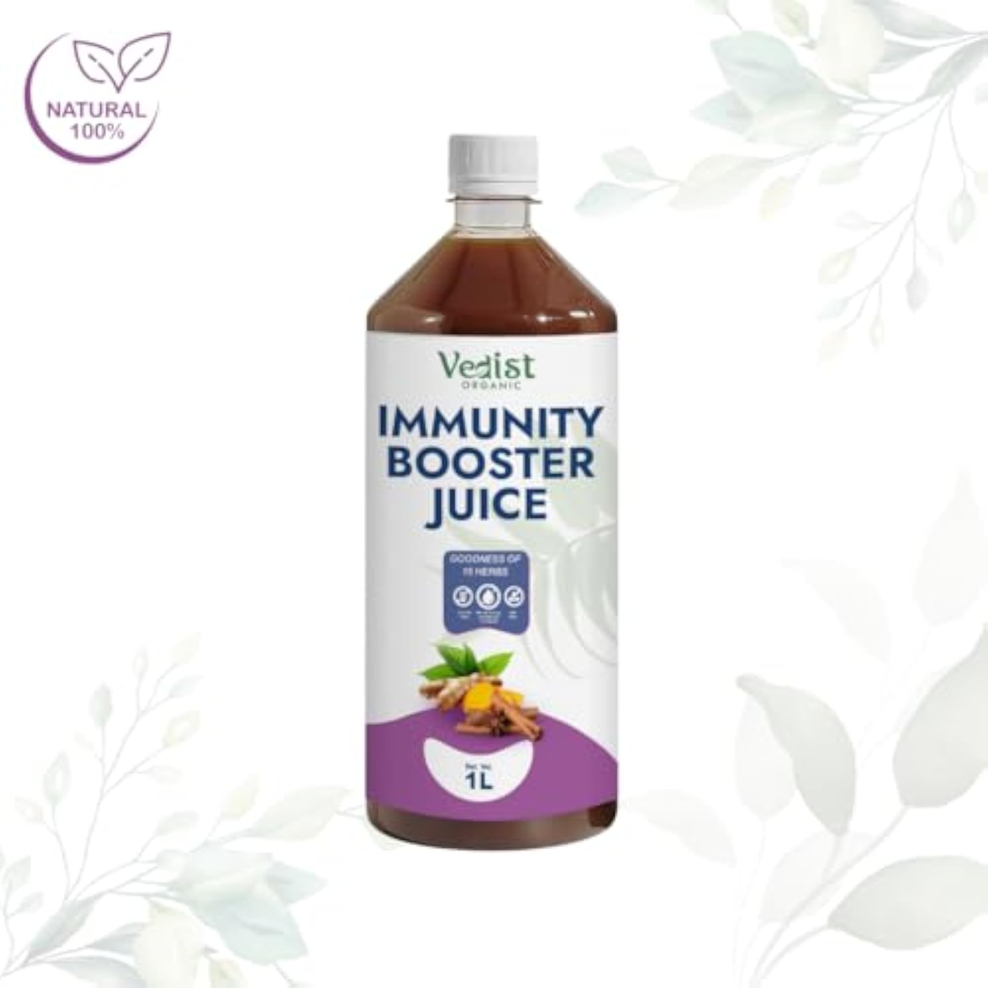 Organic Immunity Booster Juice - 1 Litre Natural Immune Support