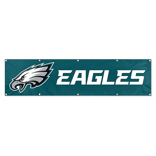 Bannière NFL Party Animal résistante de 8x2 pouces avec logos nets