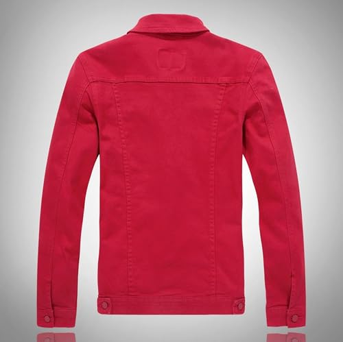 JEShifangjiusu Mens Regular-Fit Sweatshirt Jean Coat Lightweight Trendy Jean Jacket Utility Denim Shacket with Pocket2