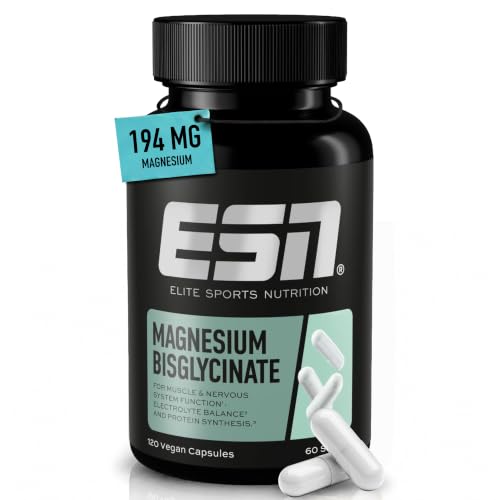ESN Magnesiumbisglycinat Kapseln - mit 194 mg Magnesium pro Tagesportion – Ansicht 1