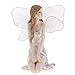 perfk Angelo Resina Bianco Ornamenti Casa Angelo Fiore Volante Bambola Fata Regalo Birthady - A