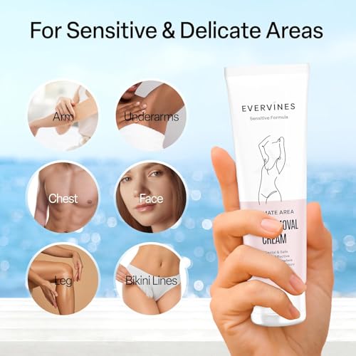 Hair Removal Cream for Women: Fast & Painless Depilatory for Bikini Pubic Legs Arms Underarms - Sensitive Skin Safe - Travel & Home Use with Scraper – 4.2oz (1 pack) - Image 5