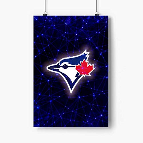 Lilian Ralap Toronto Blue Jays Poster 12x18 Inchs Unframed, Baseball, Baseball Teams, USA Baseball, MLB Team Logo, Baseball Artwork, Gift for Bestfriend, Boys, Girls,Christmas, Birthday