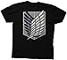 Ripple Junction Attack on Titan Survey Corps Adult T-Shirt XL Black