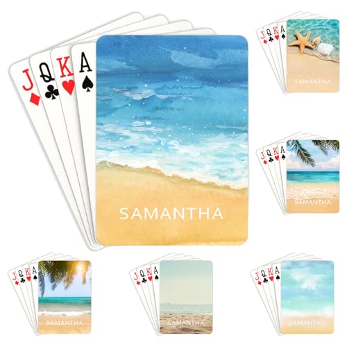 Baraja de cartas personalizadas estilo playa estándar póker