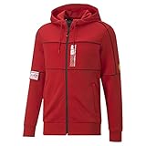 PUMA Men's Standard Scuderia Ferrari Race Hooded Sweat Jacket, Rosso Corsa, XX-Large