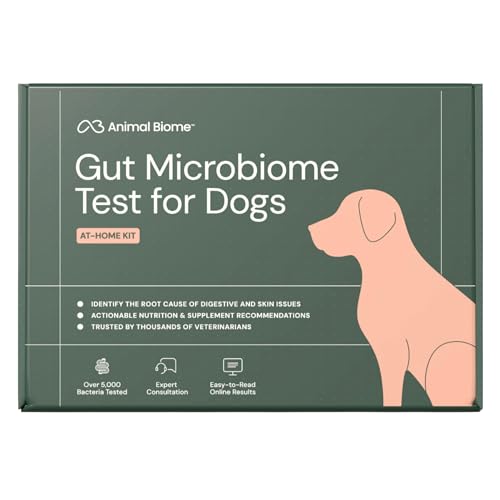 AnimalBiome Dog Gut Health Test – DoggyBiome At Home Stool Testing Kit, Canine Fecal Analysis for Digestive Issues, Diarrhea & Allergy Insights w/Personalized Report & Custom Plan (Dogs Outside US)