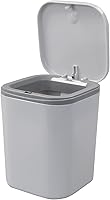 Vista 1 de Idomy Bote de basura pequeño de escritorio de 0.5 galones, mini cubo de basura, gris
