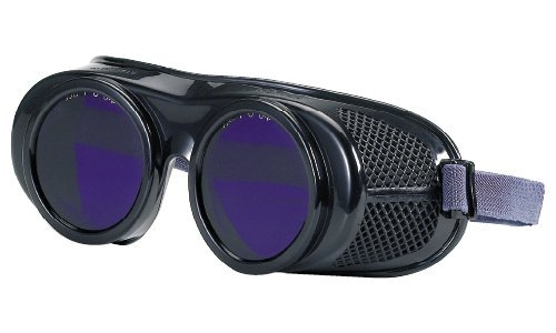 Schmelzofen Schutzbrille mit Blauglas, Ø 50 x 3 mm | Schutzstufe DIN 4/7, Für Glasbläser, Für Schmelzer