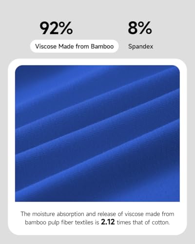 Men's Underwear,Rayon Made from Bamboo Men Boxer Briefs,Ultra Soft,Breathable,No Riding Up Leg,7 Pack4