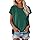 Camisetas Manga Corta Mujer Basicas Algodon Blusas Verano Tallas Grandes Casual Ropa Mujer Verano 2025 Camisetas Cuello Redondo Elegantes Deportiva T Shirts Compra Online(Verde Oscuro,XL)