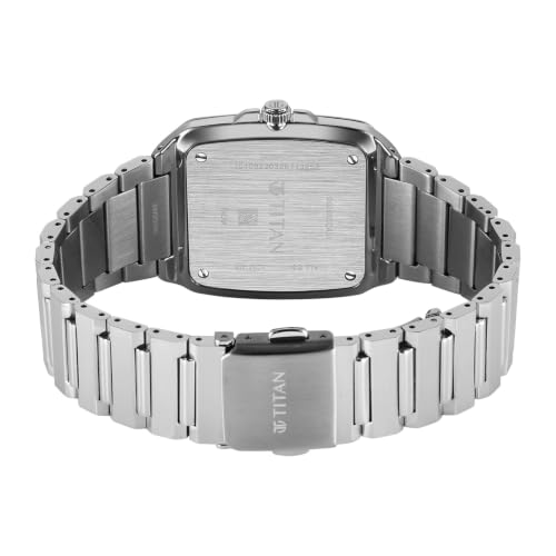 Image of Titan Classique sleekfit with Quartz Analog 2 Hands + Date@3H Green Dial Silver Stainless Steel Strap Watch for Men - 90260SM02
