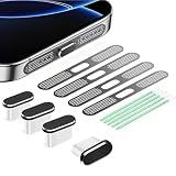 QEDBOJE Set da 13 pezzi Tappi Anti-smarrimento, Copertura per Altoparlanti di Cellulari, Adesivo in Rete, Compatibile con Porta USB-C, accessori per iPhone 17 PRO Max, iPad PRO e Tablet