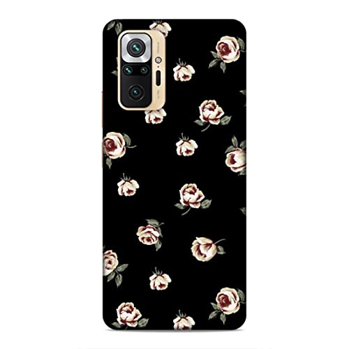 Image of Printed Mobile Back Hard Case Cover for Xiaomi Redmi Note 10 Pro Max | Multi Roses, Black Background, A-2183