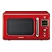 Daewoo KOR-7LRER Retro Countertop Microwave Oven 0.7 Cu. Ft., 700W | Pure Red