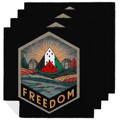 Freedom Palestine Soft Cloth Napkins
