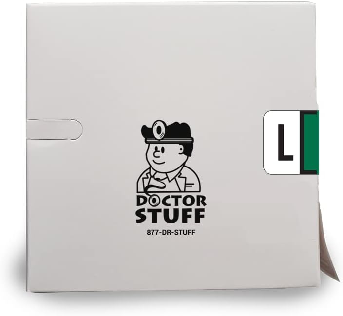 Doctor Stuff - File Folder Labels, Alphabet Letter L, Jeter 2800 - JEAM Series Compatible Alpha Stickers, Dark Green, 15/16" x 1-5/8", 500/Roll