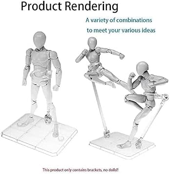 Action Figure Stand Suitable Clear Display Holder Doll Base Bracket for 1/144 Robot HG/RG Gundam Figure Model Toy Animation Stage Act Suit