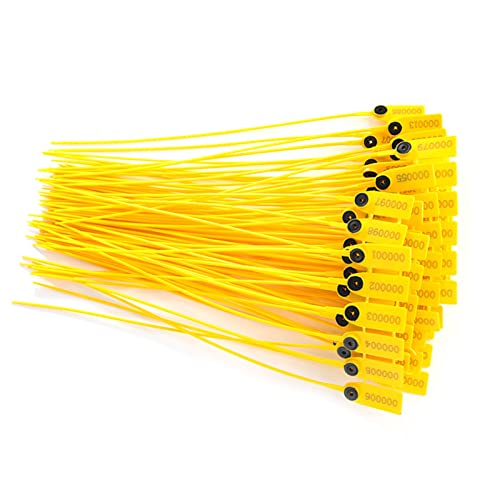 Smandy Sicherheitsplomben aus Kunststoff, Manipulationssichere Kabelbinder mit Stahleinlage, 15,7-Zoll-LKW-Plomben für den Einsatz in Logistik und Lager