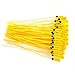 Focket Yellow Plastic Seal, 100pcs PP Security Seal with Number for Transportation, 40cm Cable Ties with Steel Sheet, Suitable for All Logistics Industries, Simple to use