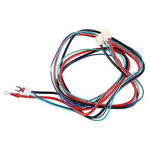 Lysee 3D Printer Parts & Accessories - Replace Anet A6/A8 Hotbed Bed Line/Cable Upgraded MK2A /MK2B/MK3 for Mendel I3 Anet A8 3D Printer Heated Bed Cable - (Color: Black)