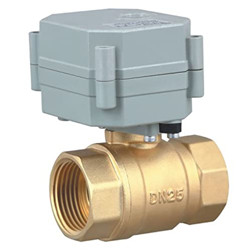 Two-Wires Control Normally Closed Two Way Brass 1 Inch AC/DC9-24V Motorized Ball Valve with Position Indicator