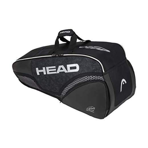 Head Djokovic 6R Combi Bolsa de Tenis, Blanco/Negro, 77 x 35 x 29