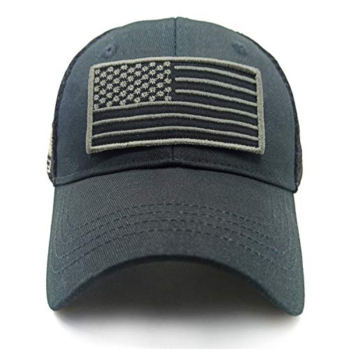 Image of Baseball Cap Low Profile American USA Flag Hat Adjustable Camo Mesh Unisex Caps