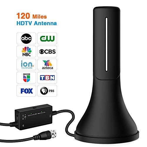 HDTV Antenna - Newest Portable Indoor Digital Antenna, 50 Mile Long Range
