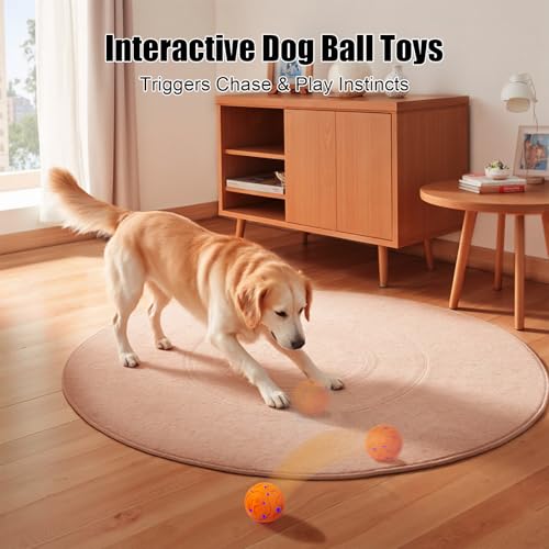 Image of Interactive Dog Ball Toy, Smart Dog Toy for Medium and Large Dogs, Automatic Moving Rotating & Bouncing Ball, Durable E-TPU Material, IP54 Waterproof, Motion-Activated Dog Toy for Active Dogs