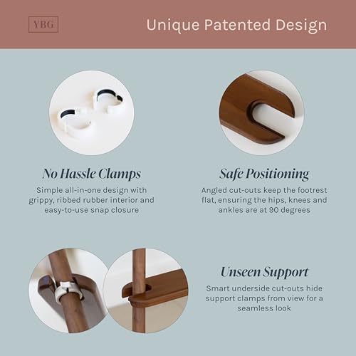 Image of Adjustable Footrest for IKEA Antilop High Chair, Birch | Comfortable Seating, Patented Design, Adjustable Height, Compatible with IKEA Antilop HighChairs
