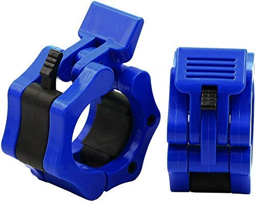 Olympic Gym Bar Barbell Locks 1 Pair | Gym Rod Collars Pack of 2 | Barbell Clamps Fitness Dumbbell Quick Release Spin Lock Collars Gym Weight Lifting Bar 50 mm-image-12