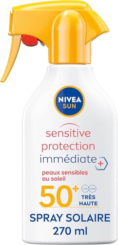 Crème Solaire Spray Corps Spf 50+ Peau Sensible Sun Nivea Le Spray De 270ml - vue 2