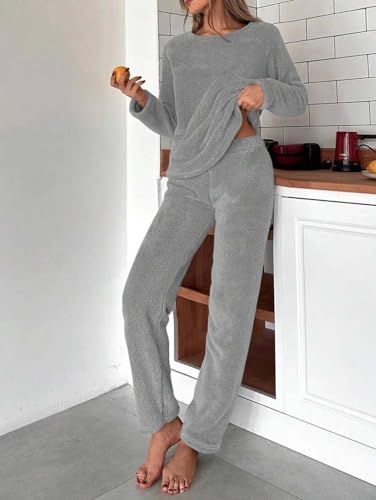 Image of KOTTY Women's Sherpa Track Suit | Winter Co-Ord Set with Sweatshirt & Lower | Soft Fleece Warm Sportswear for Ladies