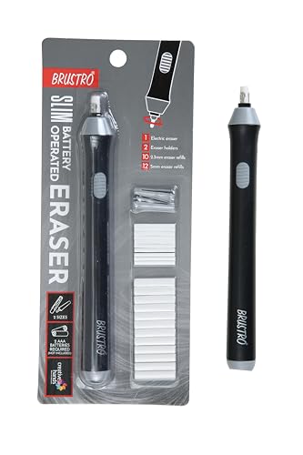BRUSTRO Electric Automatic Eraser | Ideal for Kids and Adults, Dr...