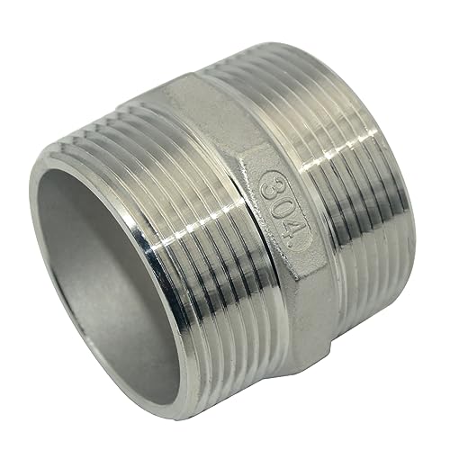 Image of Male x Male Stainless Steel 304 Threaded Pipe Fitting NPT (2-1 /2 inch)