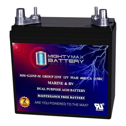 Mighty Max MM-G22NF-M 12V 55AH Marine AGM Battery