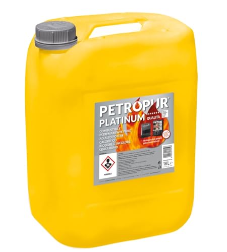 PETROPUR PLATINUM INODORE PURO 100% Combustibile liquido universale stufa 18lt