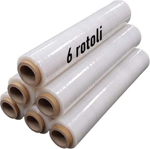 Film Extensible Manuel Simpletek de qualité supérieure, 6 rouleaux Domopack