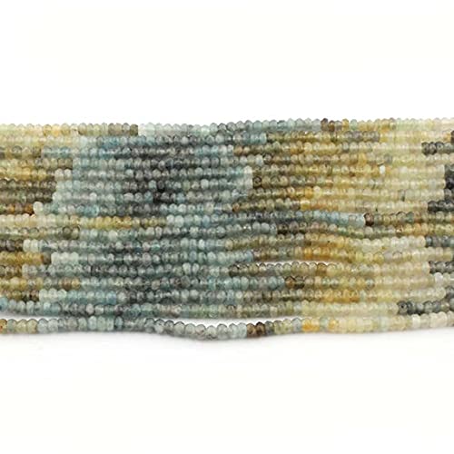 Aigue-marine mousse 3mm LKBEADS pour réparer et personnaliser vos colliers en pierres fines
