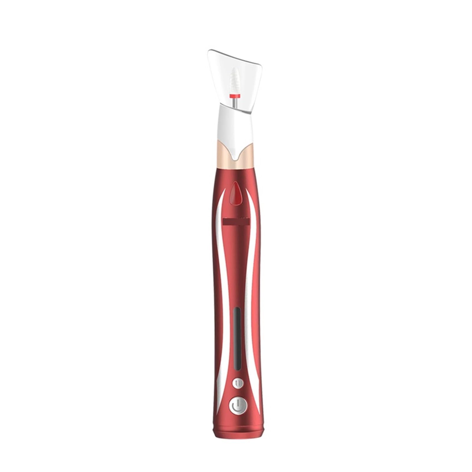 Torno para Uñas, Taladro eléctrico inalámbrico for uñas, lima de uñas recargable, cortador de fresado for manicura, pedicura, removedor de Gel, lijadora, herramientas for uñas(Rot)